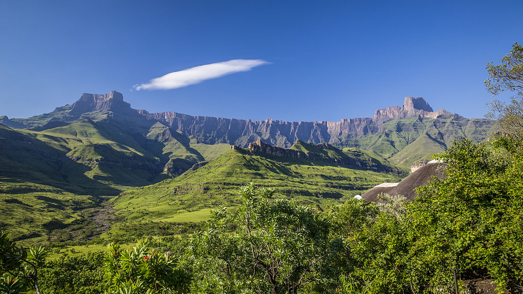 Great Escarpment, Drakensberg. Kredit: Diriye Amey, Wikimedia Commons, CC BY-SA 4.0.