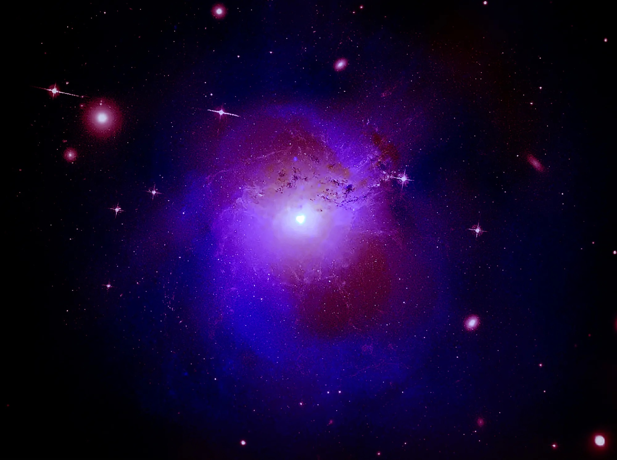 Předcházela Velký třesk horká inflace? Kredit: X-ray: NASA/CXO/Fabian et al.; Radio: Gendron-Marsolais et al.; NRAO/AUI/NSF Optical: NASA, SDSS.