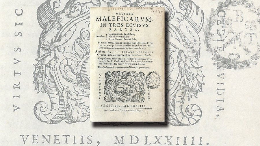 Malleus maleficarum. Kredit: Wikimedia Commons, Santa Fe Institute.