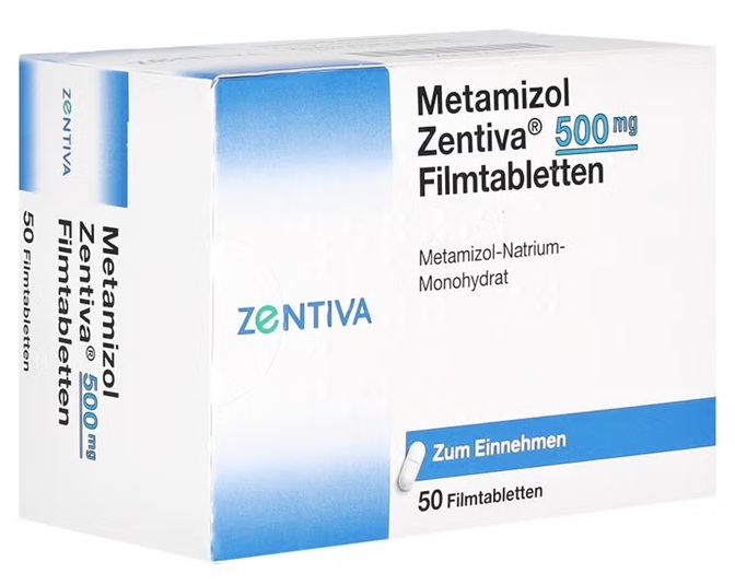 Metamizol sodný, známý spíš jako dipyron nebo Novalgin. Jedná se o analgetikum a antipyretikum se spasmolytickým účinkem. 