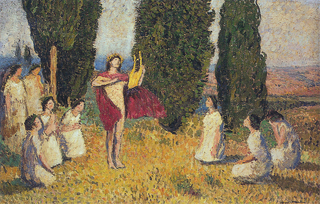 Henri-Jean Guillaume Martin, Orfeus a jeho ctitelé. Olej na plátně, postimpressionismus až symbolismus, 1920-1940.